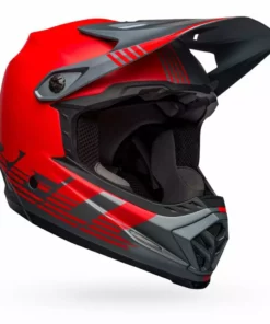 PROTECTIVE GEAR Bell Full-9 Fusion Mips Helmet-Louver Matte Gray/Red
