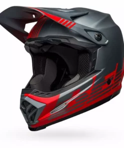PROTECTIVE GEAR Bell Full-9 Fusion Mips Helmet-Louver Matte Gray/Red 7 PROTECTIVE GEAR Bell Full-9 Fusion Mips Helmet-Louver Matte Gray/Red