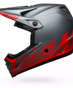 PROTECTIVE GEAR Bell Full-9 Fusion Mips Helmet-Louver Matte Gray/Red 8 PROTECTIVE GEAR Bell Full-9 Fusion Mips Helmet-Louver Matte Gray/Red