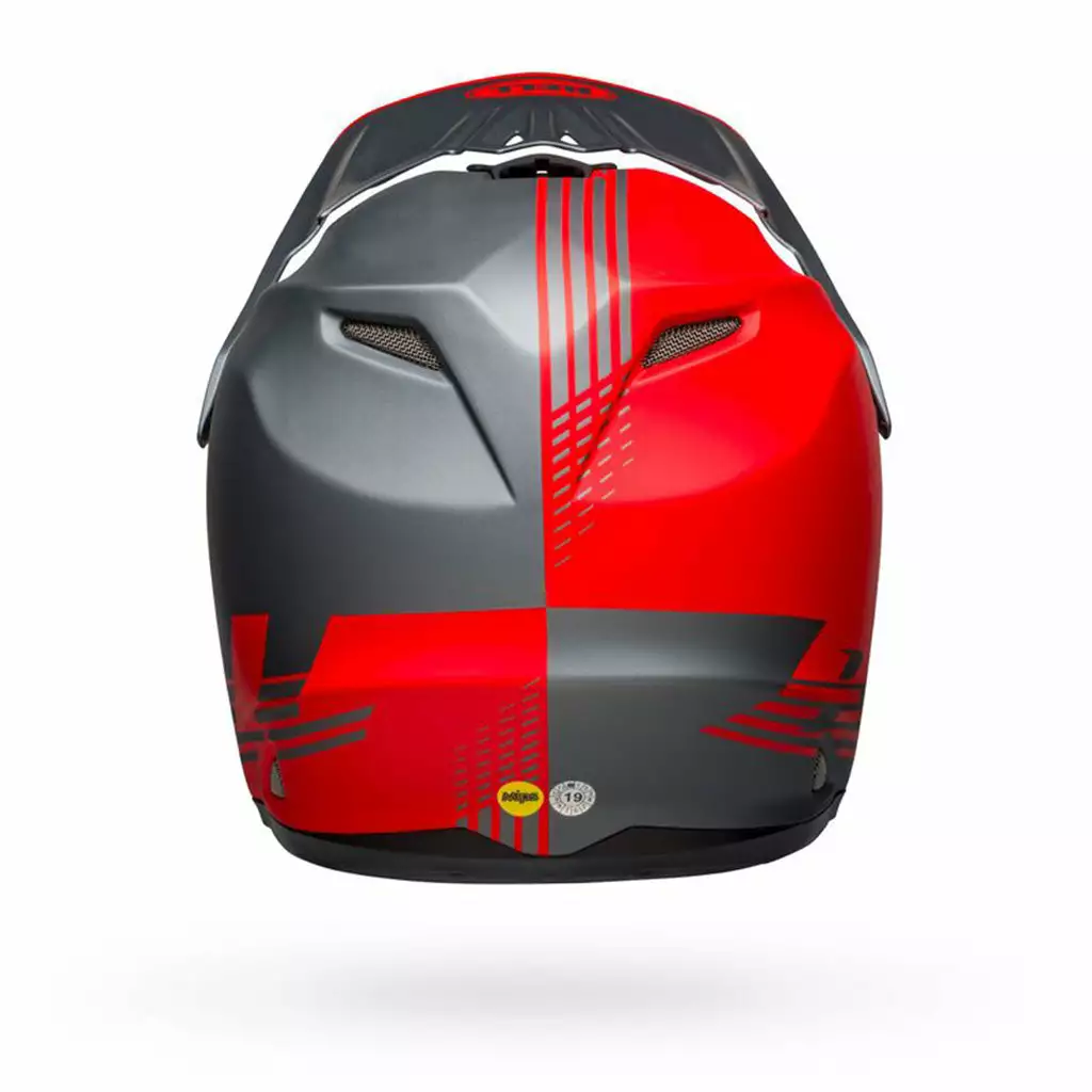 PROTECTIVE GEAR Bell Full-9 Fusion Mips Helmet-Louver Matte Gray/Red 5 PROTECTIVE GEAR Bell Full-9 Fusion Mips Helmet-Louver Matte Gray/Red