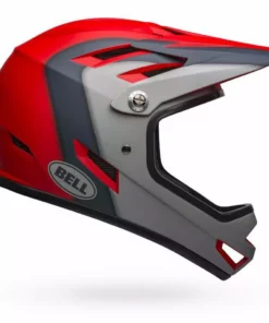 PROTECTIVE GEAR Bell Sanction Helmet-Matte Crimson/Slate/Dark Gray