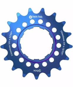 Box Hex Lab 3/32" Titanium Cog COMPONENTS 48 Box Hex Lab 3/32