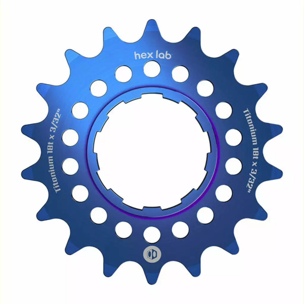 Box Hex Lab 3/32" Titanium Cog COMPONENTS 25 Box Hex Lab 3/32" Titanium Cog COMPONENTS