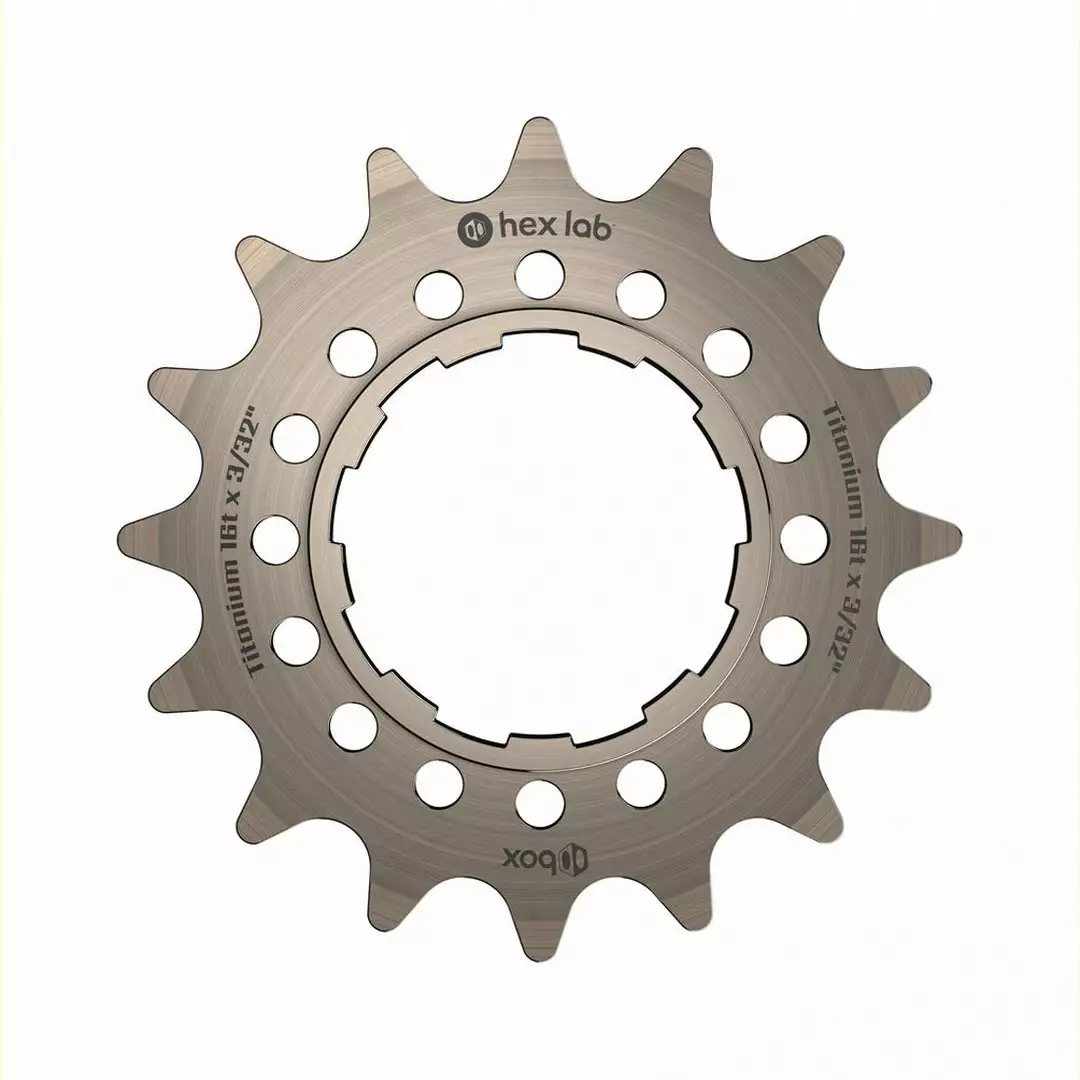 Box Hex Lab 3/32" Titanium Cog COMPONENTS 19 Box Hex Lab 3/32" Titanium Cog COMPONENTS