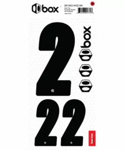 Box Two Number Sticker Set 0-9