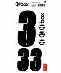 Box Two Number Sticker Set 0-9