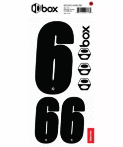 Box Two Number Sticker Set 0-9