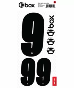 Box Two Number Sticker Set 0-9