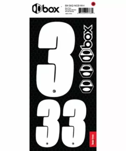 Box Two Number Sticker Set 0-9