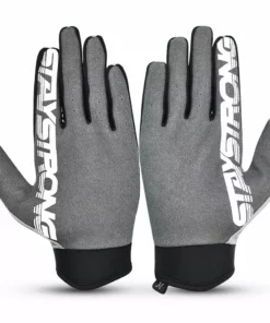 Stay Strong Staple 3 BMX Race Gloves-Grey RACE WEAR