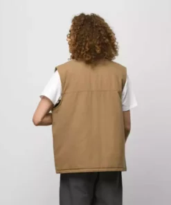 Vans X Courage Adams Drill Chore Vest-Dirt APPAREL