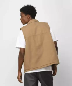 Vans X Courage Adams Drill Chore Vest-Dirt APPAREL