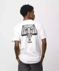 Vans X Courage Adams Off The Wall Classic T-Shirt-White