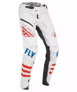 Fly Racing Kinetic BMX Pants Limited Edition Team USA-White/Red/Blue RACE WEAR