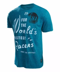 APPAREL Troy Lee Designs Kingpin T-shirt - Cyan