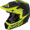 Fly Racing F2 Carbon Dubstep Helmet, X-Small, Matte Black/Hi-Vis PROTECTIVE GEAR