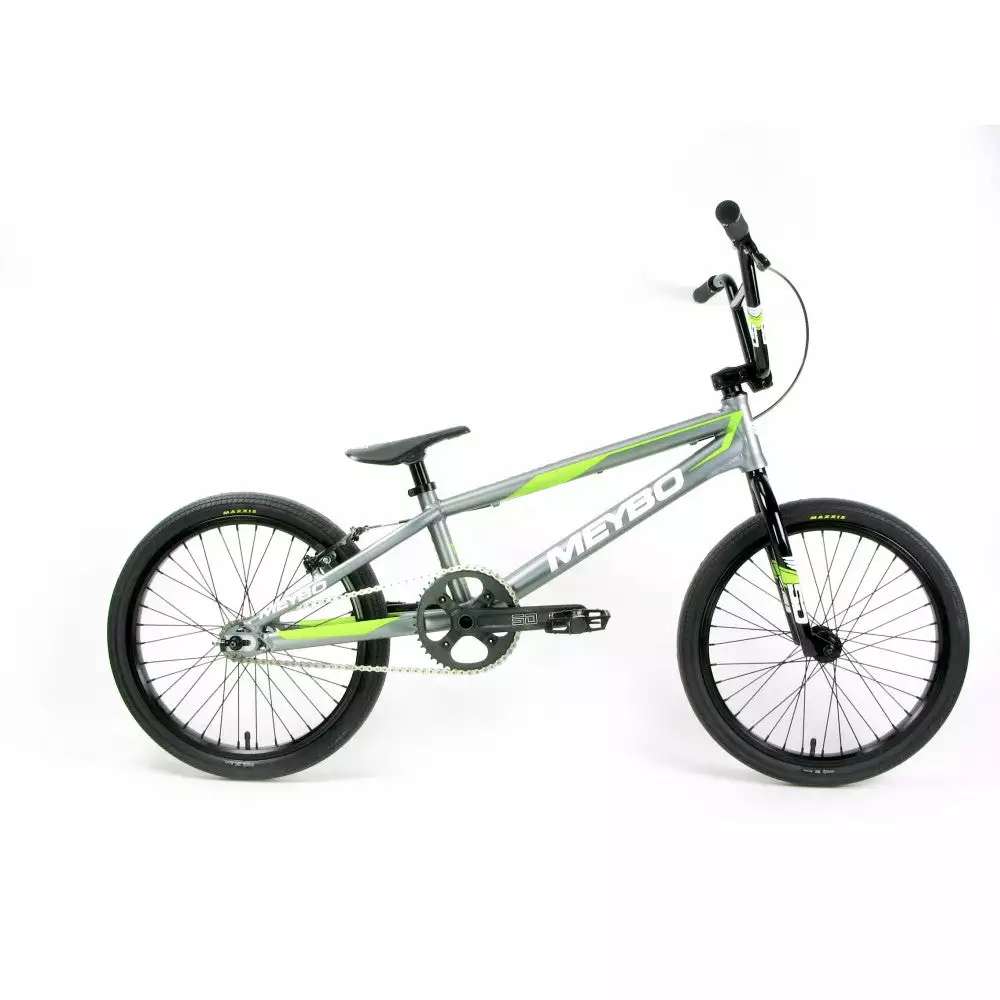 RACE BIKES Meybo Clipper Pro XL BMX Race Bike-Grey-White-Lime 1 RACE BIKES Meybo Clipper Pro XL BMX Race Bike-Grey-White-Lime