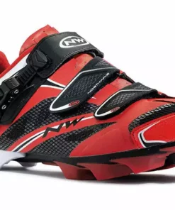 Northwave Scorpius SRS Clipless Shoes-Red/Black/White