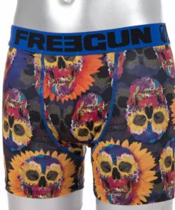 Freegun Boxer Shorts-Skull/Flowers