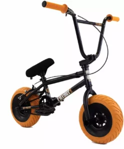 LITTLE BIKES Fat Boy Jet Fighter Pro Mini Bike - Black/Gum
