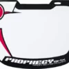 Prophecy Front Number Plate-White/Yellow-Pro Numbers/Plates/Padsets