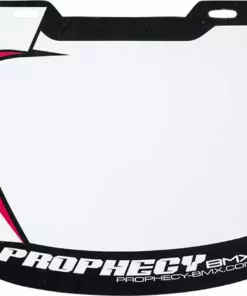 Prophecy Front Number Plate-White/Yellow-Pro Numbers/Plates/Padsets