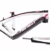 Prophecy Scud BMX Race Frame Kit-Black/White/Red