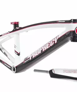 Prophecy Scud BMX Race Frame Kit-Black/White/Red