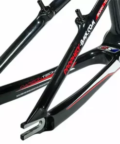 FRAMES Prophecy Scud Carbon BMX Race Frame-Junior-Limited Edition Gloss Black/Red/White