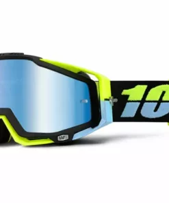 100% Racecraft Goggles-Antigua-Mirrored Blue Lens PROTECTIVE GEAR