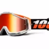 100% Racecraft Goggles-Ultrasonic-Mirrored Red Lens PROTECTIVE GEAR