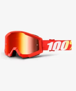 100% Strata Furnace Youth Goggles-Mirror Red Lens PROTECTIVE GEAR