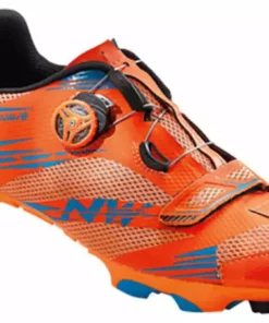 Northwave Scorpius 2 Plus Clipless Shoes-Fluorescent Orange/Blue