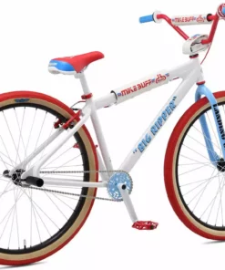 RACE BIKES SE Racing Mike Big Ripper 29" BMX Bike-White/Red/Blue