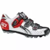 Sidi Dominator Fit Clipless Shoes-White/Black/Red