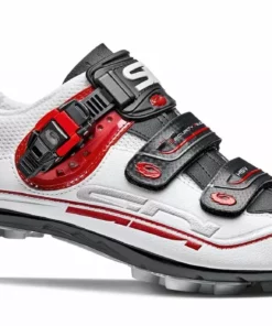 Sidi Dominator 7 Clipless Shoes - White/Black/Red