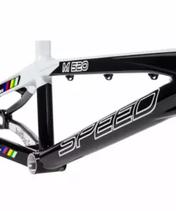 SpeedCo MSeries XLT Aluminum BMX Race Frame-Black/White FRAMES