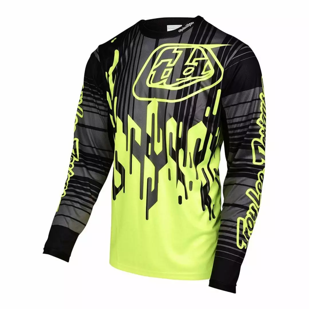 Troy Lee Designs Sprint Code Jersey - Flo Yellow RACE WEAR 1 Troy Lee Designs Sprint Code Jersey - Flo Yellow RACE WEAR