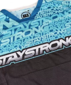 Stay Strong Mash Up Race Jersey-Teal/Black
