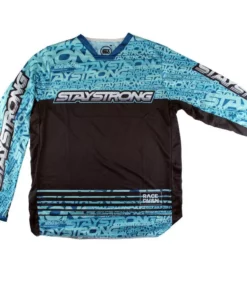 Stay Strong Mash Up Race Jersey-Teal/Black