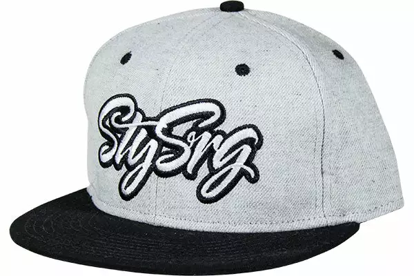 Stay Strong Snapback Hat-Grey/Black 1 Stay Strong Snapback Hat-Grey/Black
