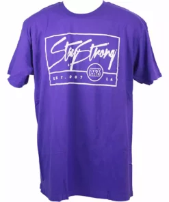 Stay Strong Est T-Shirt-Purple