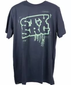 APPAREL Stay Strong Stencil T-Shirt-Blue/Teal