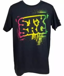 APPAREL Stay Strong Stencil T-Shirt-Rasta