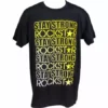 Stay Strong Rockstar T-Shirt-Black/Yellow