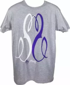 Stay Strong Script T-Shirt-Gray