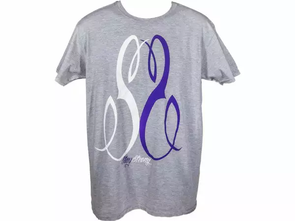 Stay Strong Script T-Shirt-Gray 1 Stay Strong Script T-Shirt-Gray
