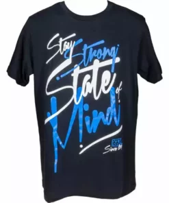 APPAREL Stay Strong State Of Mind T-Shirt-Black/Blue