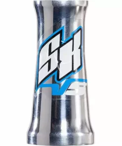 FRAMES Supercross Envy V5 BMX Race Frame-Mirror Polished/Blue Stickers