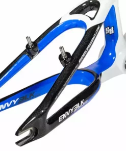 Supercross Envy BLK Carbon Fiber BMX Race Frame-Carbon/White/Cyan